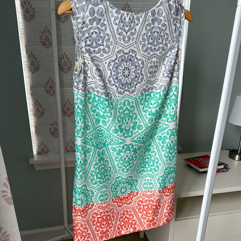 Colorful Patterned Sleeveless Dress